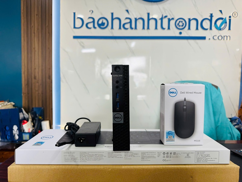 Dell OptiPlex 3040 Micro – Core i5 6500T, 8G, 256G, Wifi, Bluetooth, Adaptor, Keyboard, Mouse-1