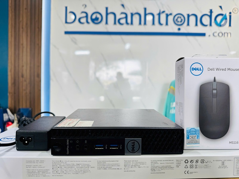 Dell OptiPlex 3040 Micro – Core i5 6500T, 8G, 256G, Wifi, Bluetooth, Adaptor, Keyboard, Mouse-2