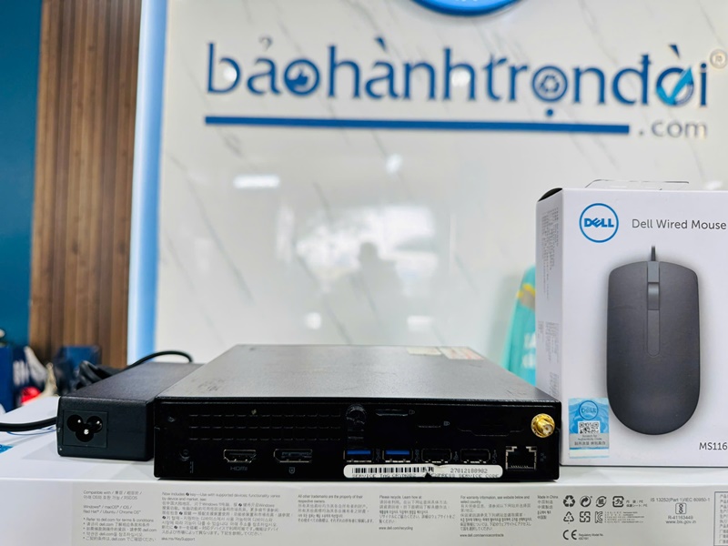 Dell OptiPlex 3040 Micro – Core i5 6500T, 8G, 256G, Wifi, Bluetooth, Adaptor, Keyboard, Mouse-3